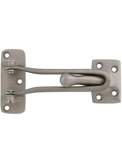 4 inch Swing-Arm Door Guard in Satin Nickel.